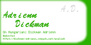 adrienn dickman business card